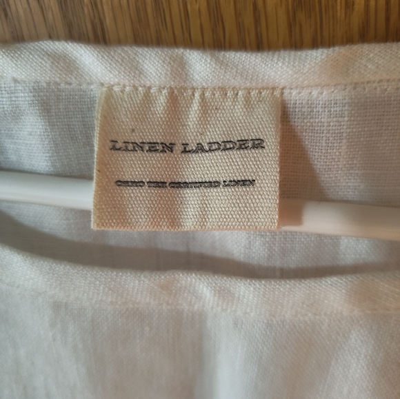 Linen Ladder Crop Tank Top - Picture 2 of 3